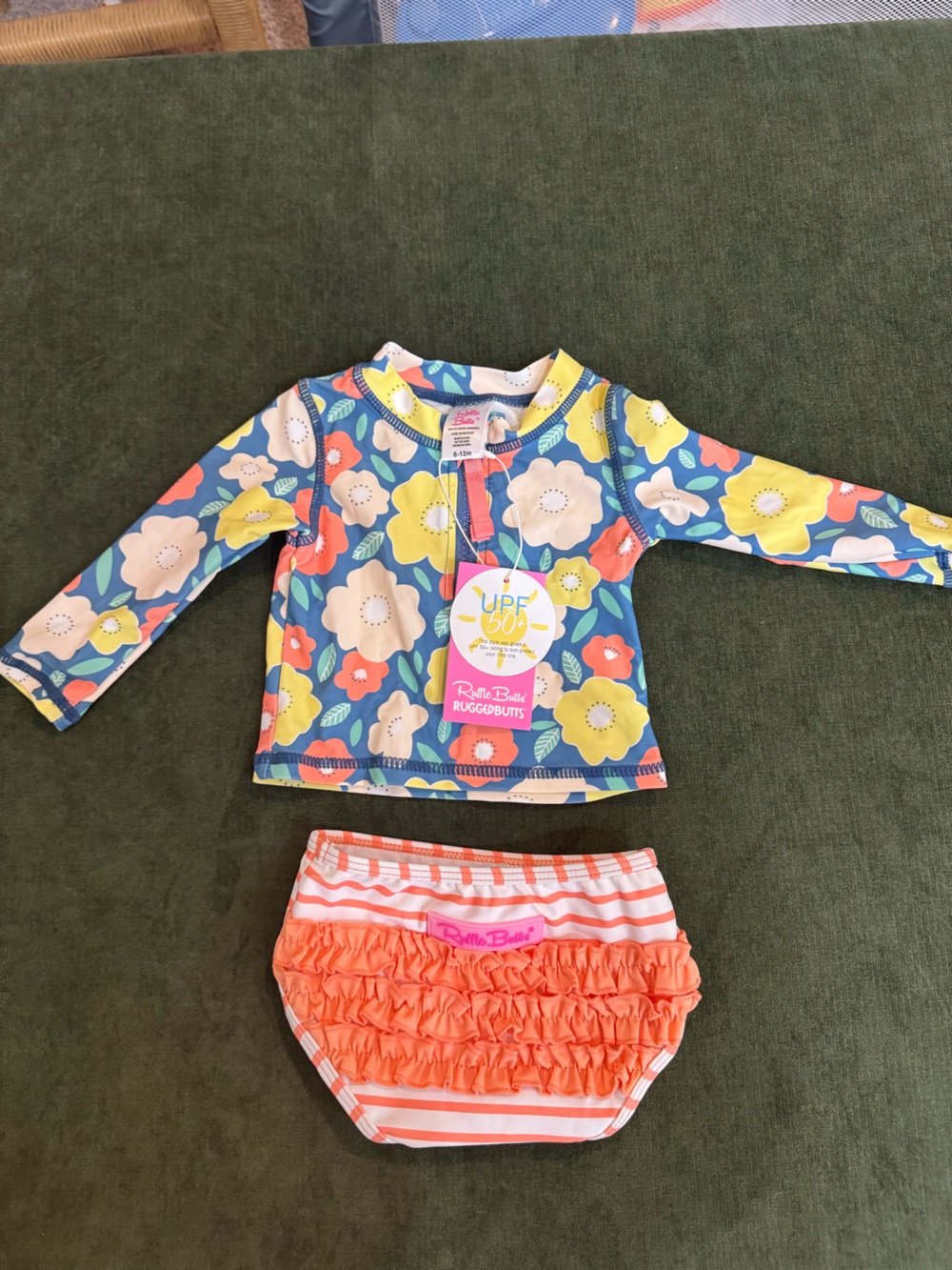 Rufflebutts two piece swimsuit
